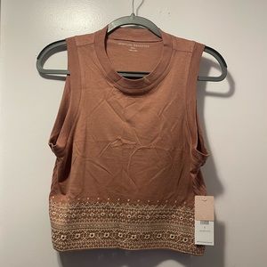 Spiritual Gangster cropped embroidered top - NWT